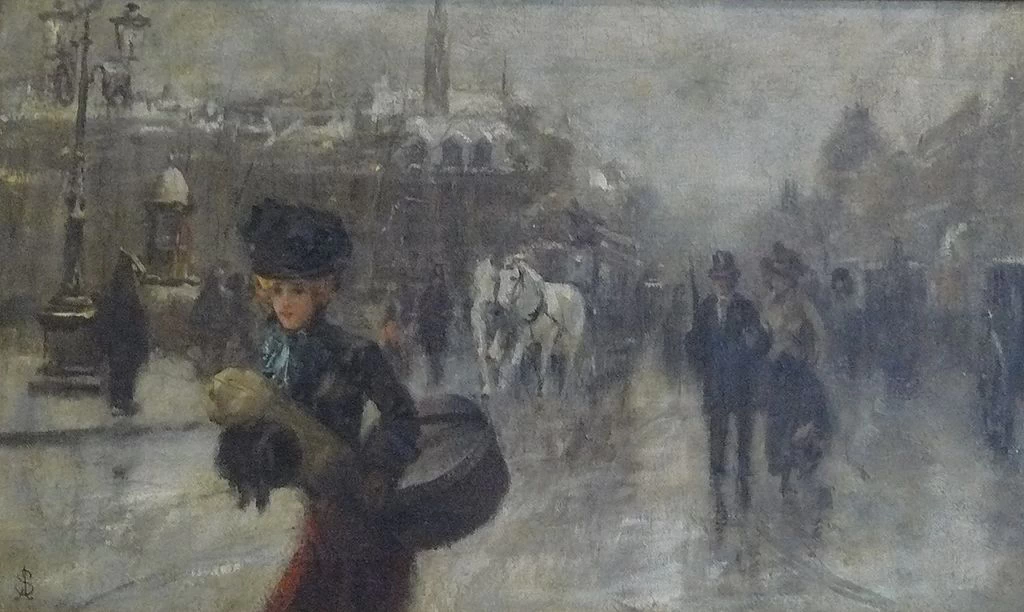 Alfred Émile Stevens - Elegante sui Boulevards